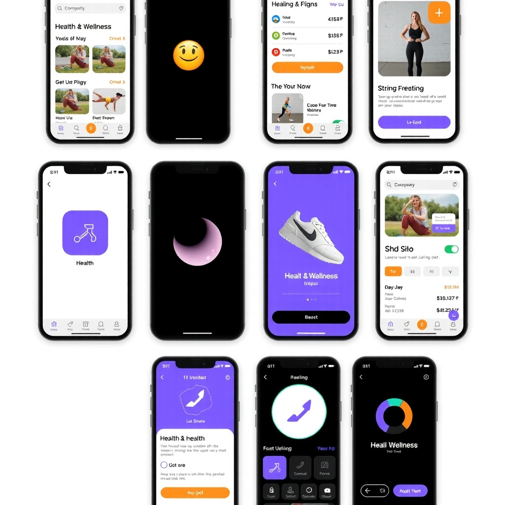 Mobile app UI design project