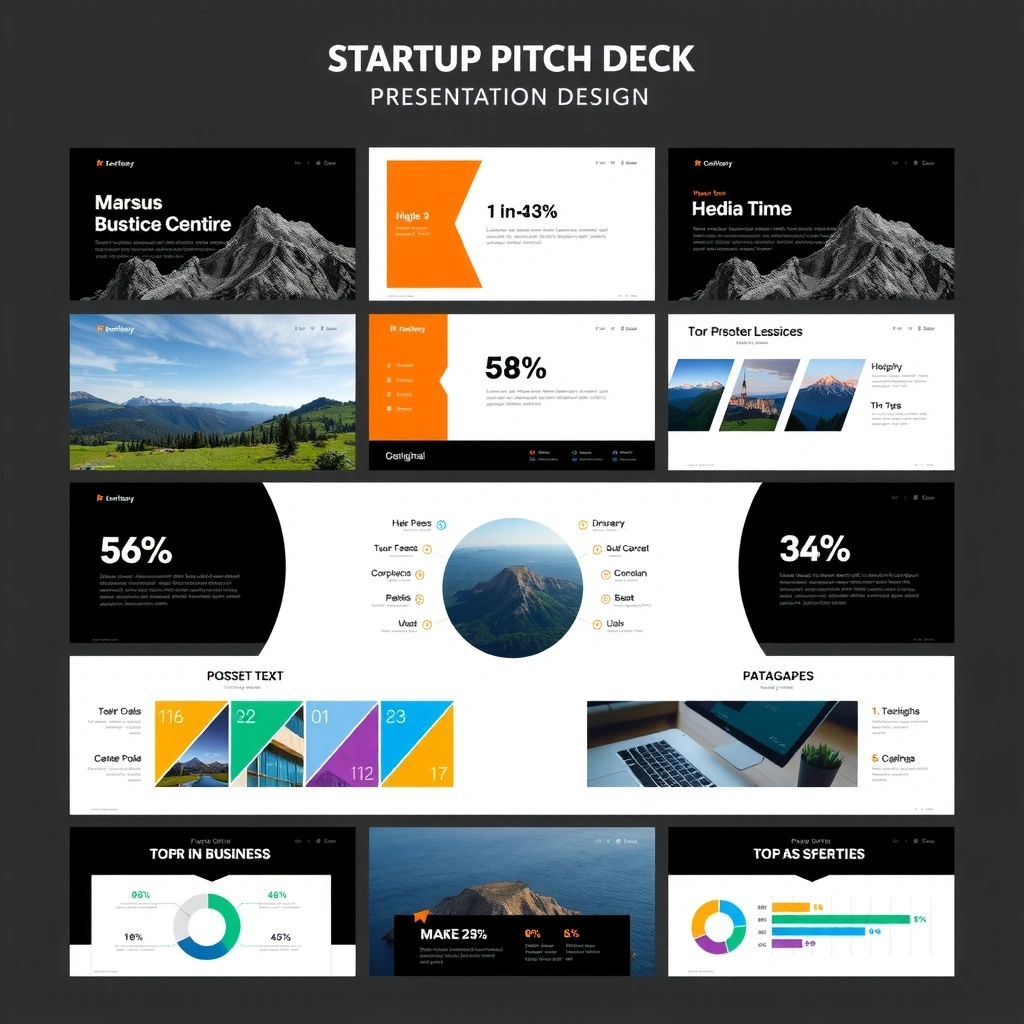 Startup pitch deck design project